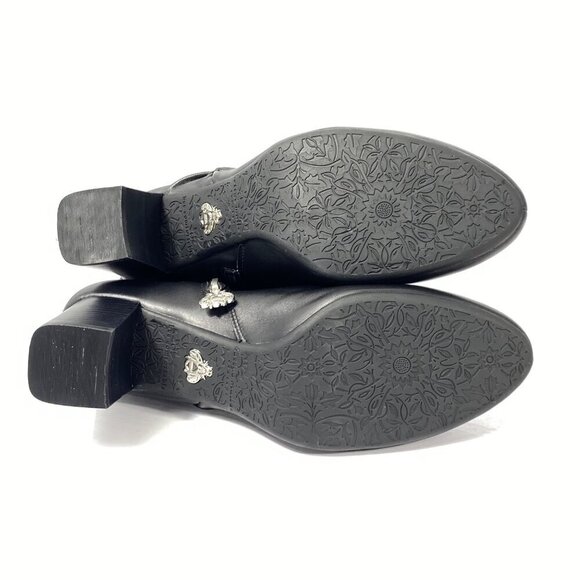 Bettye Muller Deena Booties Sz 9.5M Black Soft Napa Leather Heel Ankle Boots NEW - Picture 12 of 12